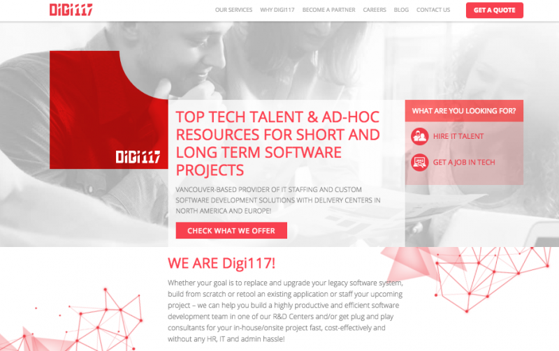 How We Redesigned Digi117 Website And Helped Improve All Major KPIs 3 hire talent to redesign website