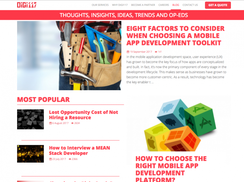 How We Redesigned Digi117 Website And Helped Improve All Major KPIs 4 hire UX/UI designers in canada
