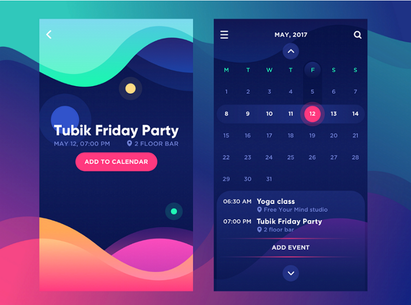 How Bright Colors in UI Design Increase Customer Engagement 1 Tubik Friday Party