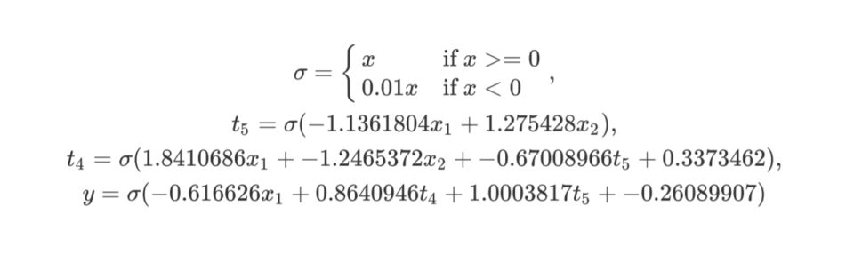 Automatic Pruning in GA Network 1 Genome formula